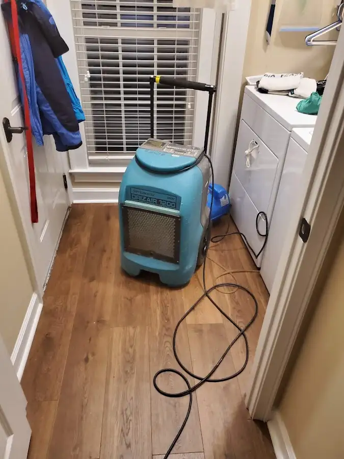 Commercial dehumidifier deployed for Flood Damage Cleanup in Milliken