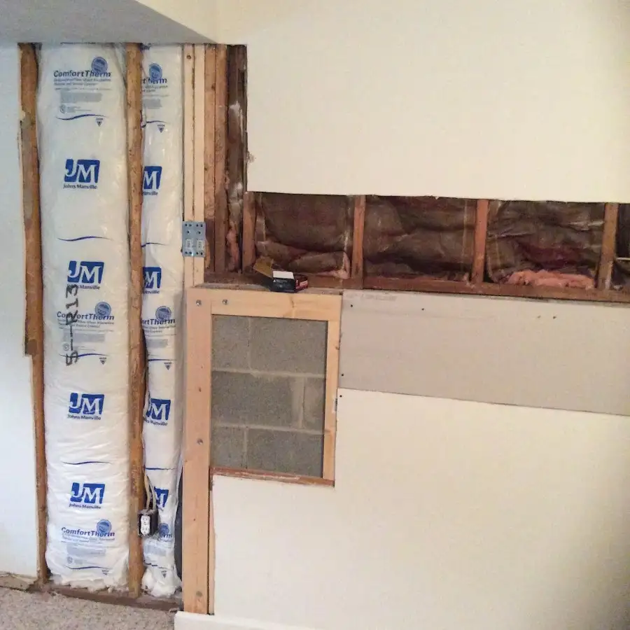 Wall insulation replacement during Structural Drying in Milliken